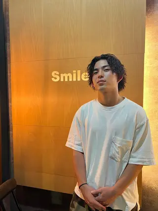 ミディアム パーマ メンズ 榎本 和真のヘアスタイル