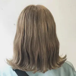 ミディアム カラー 💚 nao💚のヘアスタイル