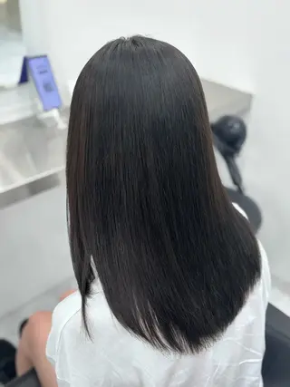 ロング カラー 韓国風暗髪ヘア🤍 🫧MIREIのヘアスタイル