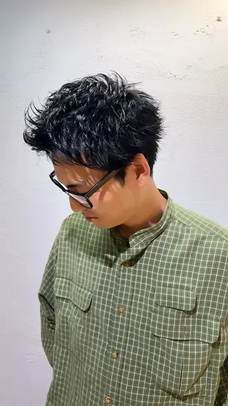 ショート パーマ メンズ 🔥ダブルカラー特化 🔥相原彰太のヘアスタイル