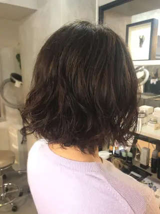 ショート パーマ SAKURA所属・鹿取 三紗子のヘアスタイル