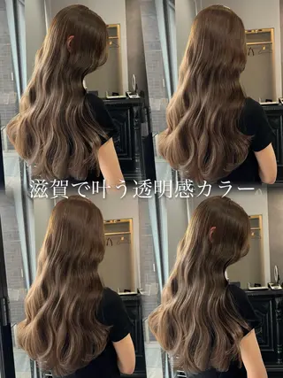 ロング BALE所属・祥華(さちか)／透 明感カラー／髪質改善のヘアスタイル
