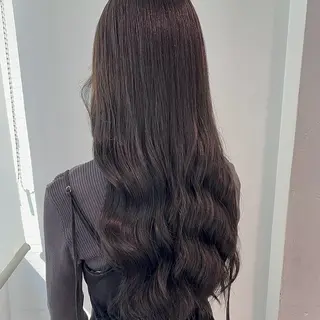 ロング カラー 𓏸レイヤー髪質改善 透けカラーカノン🫧のヘアスタイル