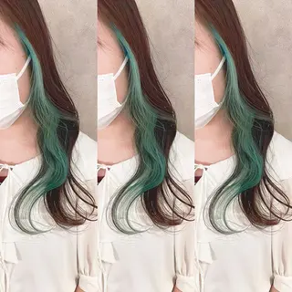 カラー 渋谷:インナーカラー ／🍒エリカ🍒のヘアスタイル