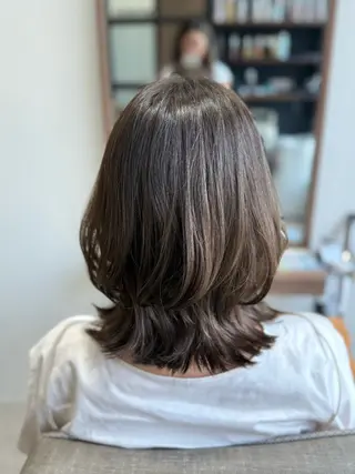 ミディアム 舟橋 瑞稀のヘアスタイル