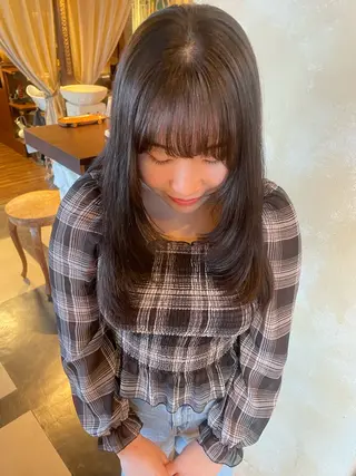 ロング レイヤー/透明感カラ ー/茅ヶ崎/momiのヘアスタイル