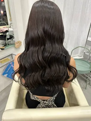 セミロング カラー さあや 【透け感/艶感】のヘアスタイル