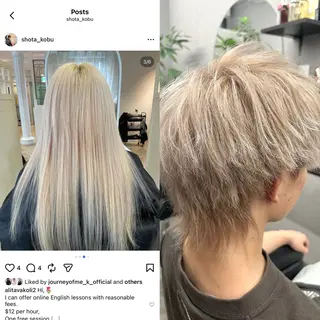 カラー 💎メンズカット💎 カラー特化🌈くっぽのヘアスタイル