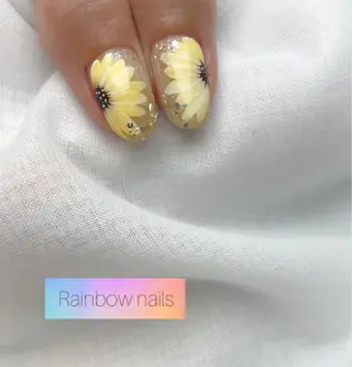 ネイル Rainbow nailsくろちゃんのネイルデザイン