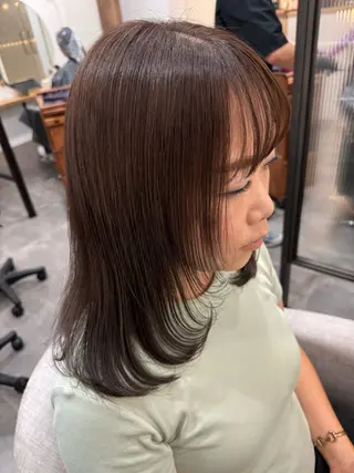 セミロング カラー Nagisa ナギサのヘアスタイル