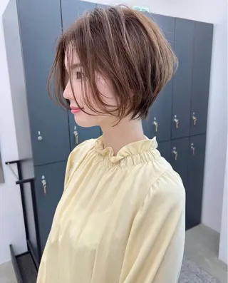 ショート パーマ urara/ショート /透明感カラーのヘアスタイル