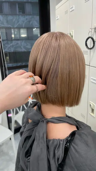 ショート カラー 海外girl/ハイト ーン/riko🫧のヘアスタイル