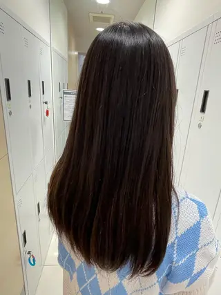 ロング クロスパーマ/うる艶 カラー/Kurumiのヘアスタイル