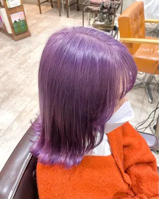 ミディアム カラー ヘアアレンジ 【ピンク/韓国ヘア/ ヘアセット】亜海のヘアスタイル