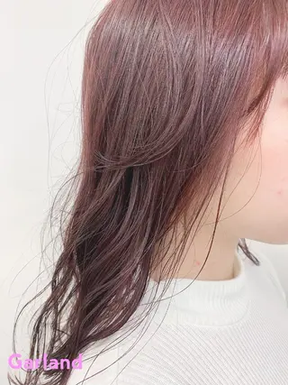 ミディアム カラー 色白に見える暗髪 梅田・増田のヘアスタイル