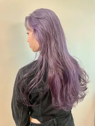 ロング カラー メンズパーマ/ メッシュ📍ﾕﾘのヘアスタイル