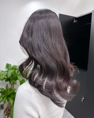 セミロング カラー 韓国風/顔周りカット /髪質改善RYOTAのヘアスタイル