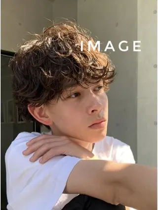 パーマ メンズ お洒落カジュアル🍃 まなとのヘアスタイル