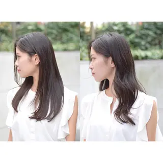 ロング カラー 寺山 佳貴のヘアスタイル