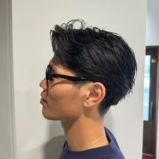 メンズ 平尾/艶カラー/ アッシュ系/中川誠大のヘアスタイル