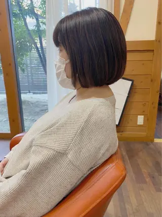 ミディアム 藤井 沙季のヘアスタイル