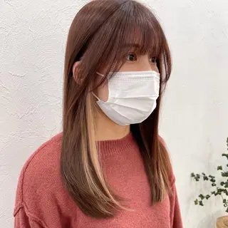 ロング ブリーチダブルカラー 【koide】のヘアスタイル