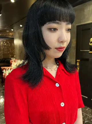 セミロング haco＋所属・圧倒的デザイン力 店長🎨RENAのヘアスタイル