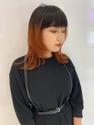 ミディアム カラー share salon JAM 吉祥寺所属・レイヤー/ブリーチ HIKARU ♡のヘアスタイル