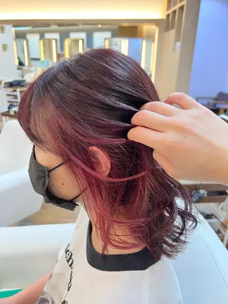 ミディアム カラー ✂︎HITOMI ✂︎のヘアスタイル