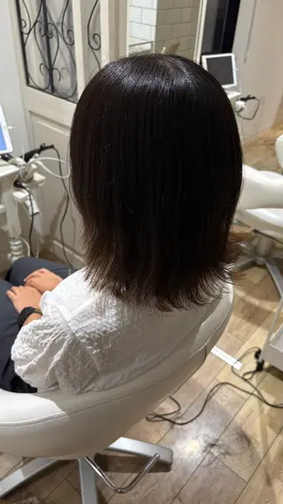 ミディアム カラー ♣️似合わせカット 艶髪カラーYUUGAのヘアスタイル
