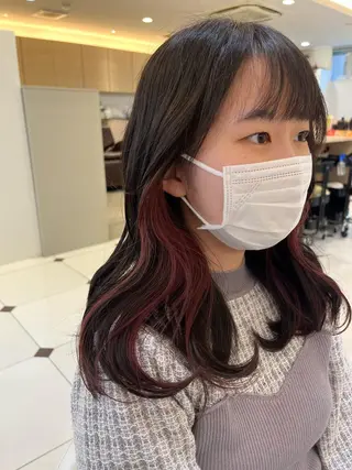 ミディアム カラー カラー特化美容師 なかもと たつひろのヘアスタイル