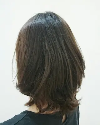 セミロング パーマ 宮本 秀人のヘアスタイル