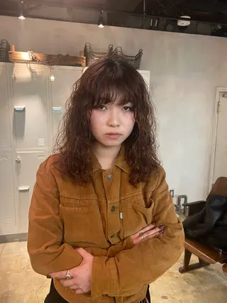 セミロング さくらい まりこのヘアスタイル