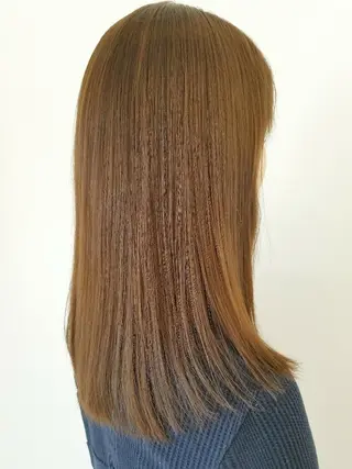 セミロング 髪質改善/ハイライト 小林秀樹のヘアスタイル