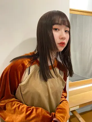 ロング 🎀透明感× 暖色カラーつな🎀のヘアスタイル