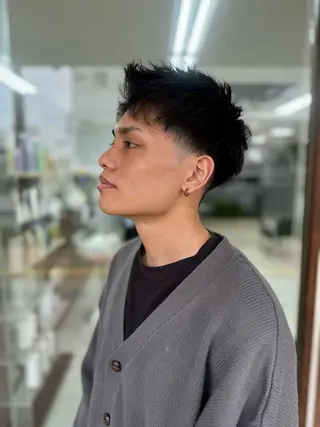 ショート メンズ メンズパーマの達人 / タカシマダイスケのヘアスタイル