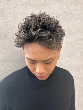 ショート パーマ メンズ 【メンズサロン】 BLUCK 横浜のヘアスタイル