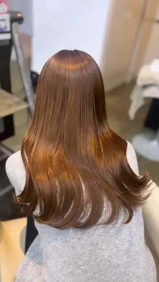 ロング AVANCE.西田辺所属・木本晴香/髪質改善 /艶カラー透明感のヘアスタイル