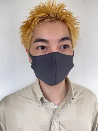 ショート メンズ pole/apartment所属・💓パーマ，💗 レイヤーカットのヘアスタイル