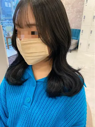 セミロング カラー eclat suzumiのヘアスタイル