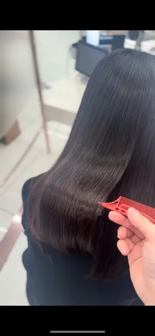 セミロング 透明感艶カラー /銀座/佐々木夏泉のヘアスタイル