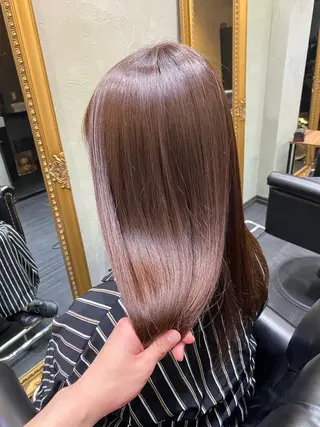 セミロング カラー パーマ ヘアアレンジ メンズ キッズ HairSignature所属・ブリーチ指名神戸 No.1美容師RENのヘアスタイル