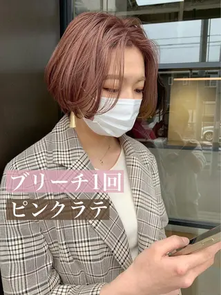 ショート カラー yuga/ パーマのヘアスタイル