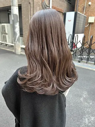 ロング 酸性ストレート/ブリ ーチなし/中村 匠のヘアスタイル