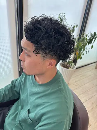 パーマ メンズ サソウ ユリエ🥥のヘアスタイル