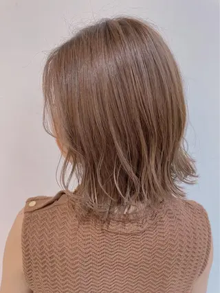 ミディアム カラー 🍎ハイトーンカラー /MANA🍎のヘアスタイル