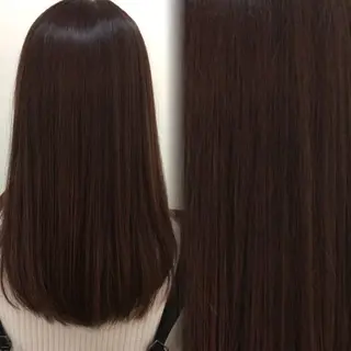 セミロング カラー 艶髪/韓国ヘア/ 透明感カラー/ トワのヘアスタイル