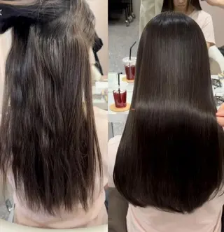 ロング パーマ 縮毛矯正リピート90 %超/髪質改善/井口のヘアスタイル