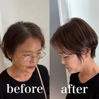 ショート GBG高崎店所属・白髪ぼかし専門/冨澤 優のヘアスタイル