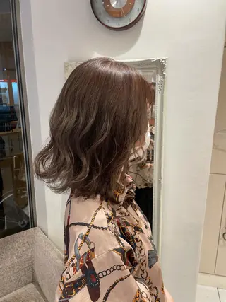 ミディアム ✨パーマ×ハイトーン Futo✨のヘアスタイル